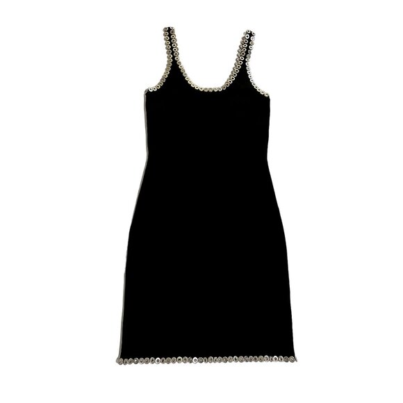 Alexander Wang Eyelet Cami Mini Dress in Black - Picture 1 of 5